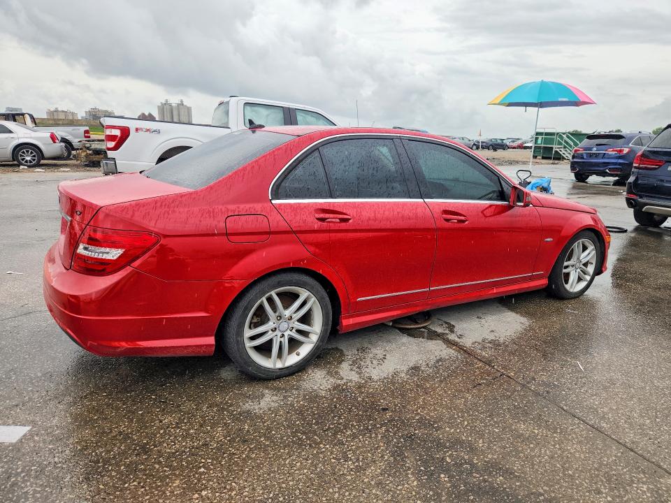 2012 Mercedes-benz VIN WDDGF4HBXCR203980 COPART salvage auction — MINOR DENT/SCRATCHES, La - Certificate Of Title (P), sold $650 on 2026-07-07 (photo 3)