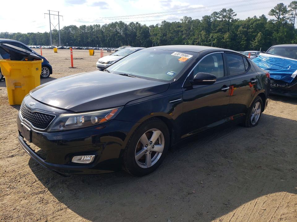 2015 Kia Optima VIN 5XXGM4A72FG457177 COPART salvage auction — MINOR DENT/SCRATCHES, Tx - Salvage Vehicle Title, sold $1,250 on 2026-07-02 (photo 1)