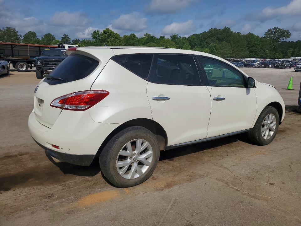 2012 Nissan Murano VIN JN8AZ1MU0CW113689 COPART salvage auction — ROOF, MS - CERT OF TITLE-SALVAGED, sold $250 on 2026-07-10 (photo 3)