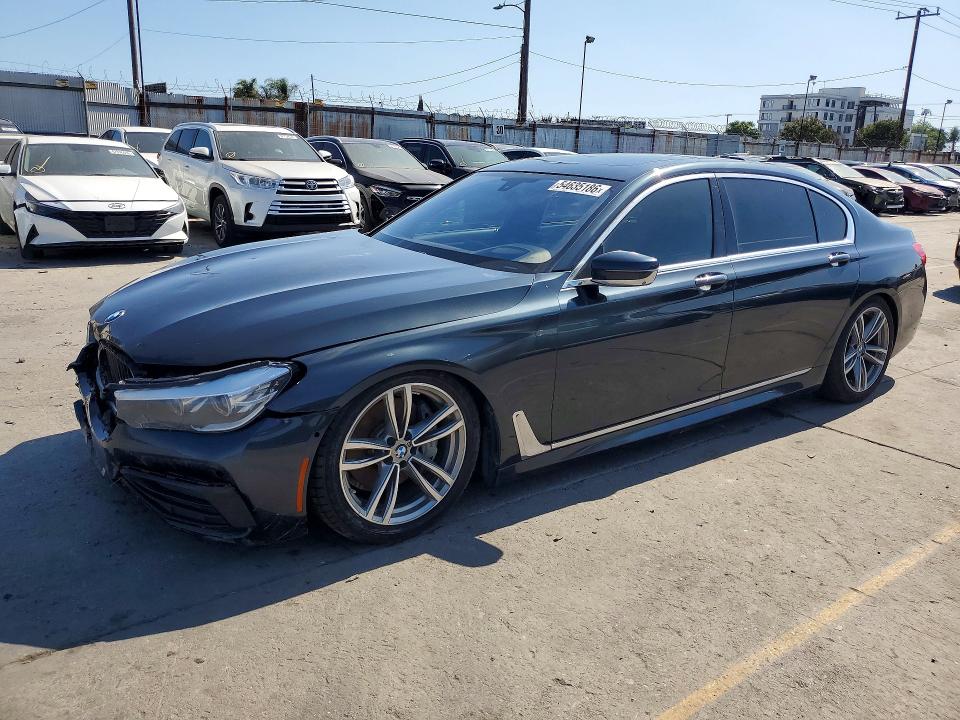 2019 BMW 7 series VIN WBA7E4C51KGV28667 COPART salvage auction — FRONT END, Ca - Salvage Certificate, sold $8,000 on 2026-07-16 (photo 1)