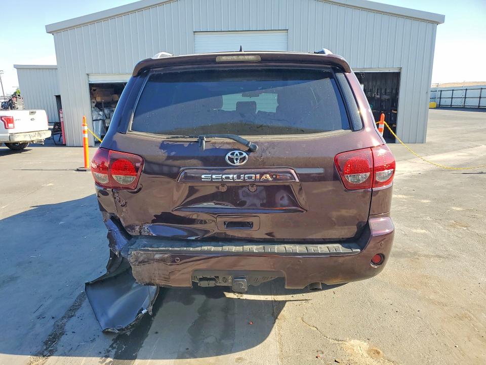 2018 Toyota Sequoia VIN 5TDZY5G13JS069355 COPART salvage auction — REAR END, Ca - Salvage Certificate, sold $7,400 on 2026-07-09 (photo 6)