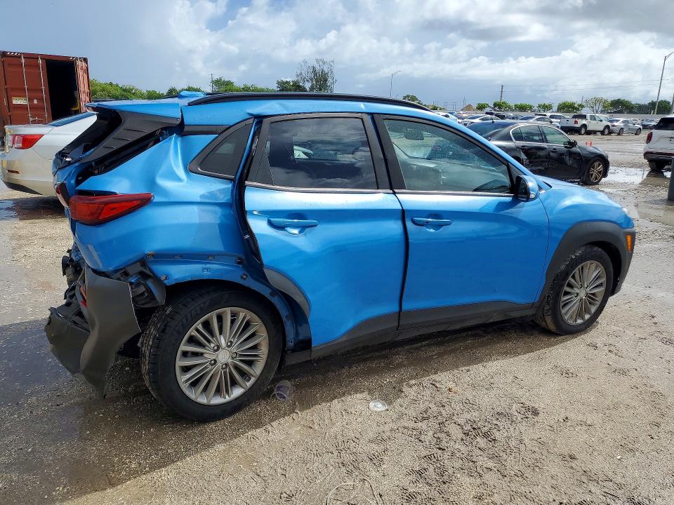 2018 Hyundai VIN KM8K2CAA4JU177152 COPART salvage auction — REAR END, Fl - Cert Of Title Slvg Rebuildable, sold $2,200 on 2026-07-22 (photo 3)
