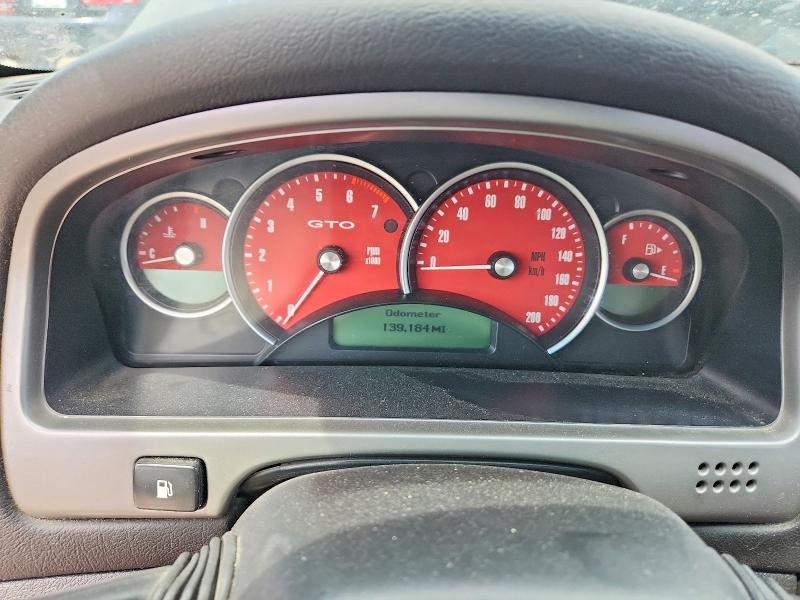 2004 Pontiac Gto VIN 6G2VX12G64L225231 COPART salvage auction — FRONT END, In - Cert Of Title-Salvage Title, sold $1,750 on 2026-07-17 (photo 9)