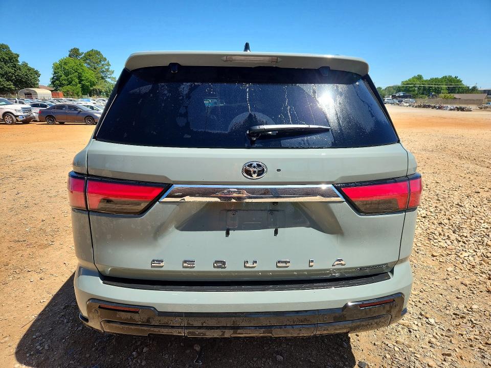 2025 Toyota Sequoia VIN 7SVAAABA4SX070257 COPART salvage auction — FRONT END, Al - Cert Of Title-Salvage Title, sold $46,500 on 2026-07-29 (photo 6)