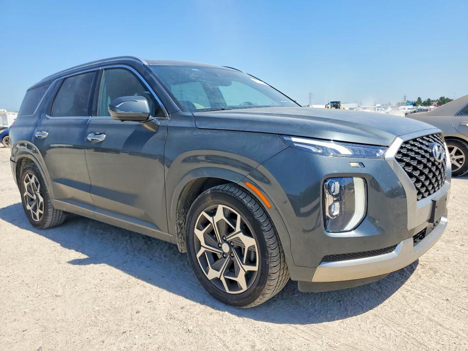 2022 Hyundai Palisade VIN KM8R74HE2NU445314 COPART salvage auction — VANDALISM, Tx - Certificate Of Title, sold $150 on 2026-07-28 (photo 4)
