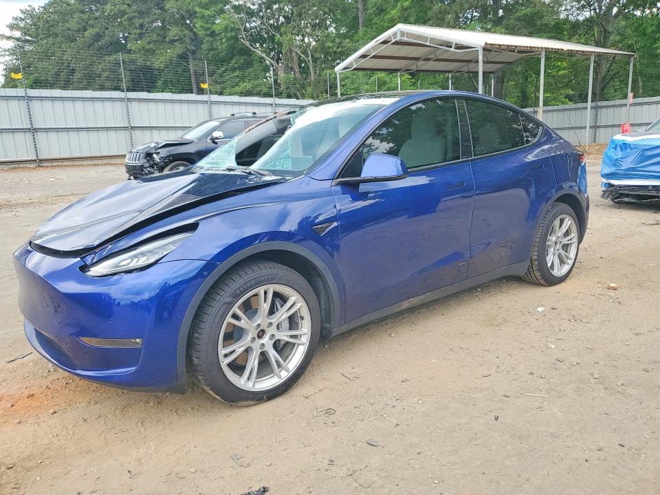 2021 Tesla Model y VIN 5YJYGDEEXMF274842 COPART salvage auction — FRONT END, Ga - Cert Of Title-Salvage, sold $9,300 on 2026-07-24 (photo 1)