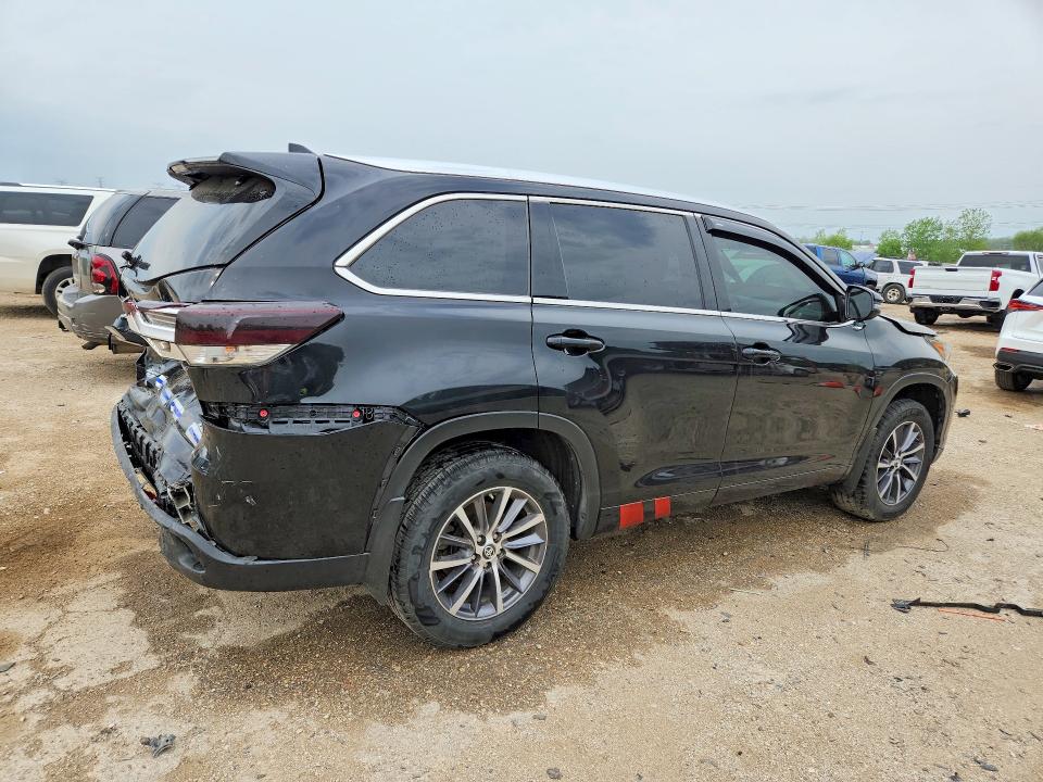 2018 Toyota VIN 5TDJZRFH9JS887267 COPART salvage auction — REAR END, Il - Salvage Certificate, sold $250 on 2026-07-21 (photo 3)