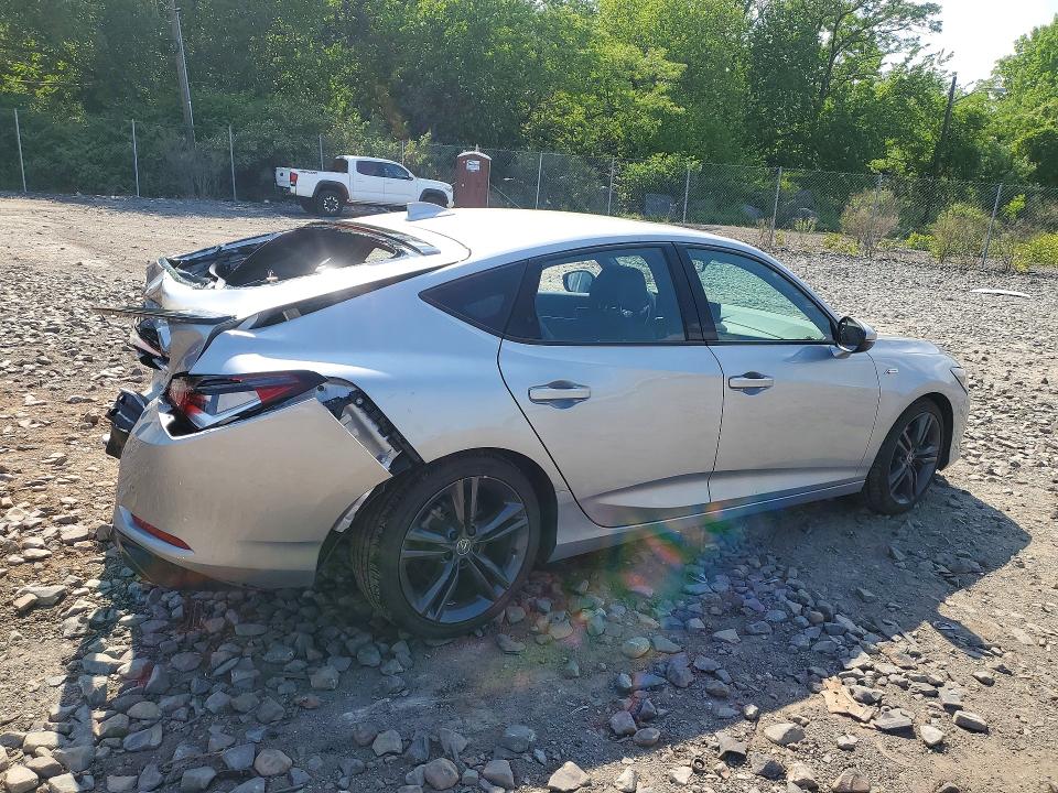 2024 Acura Integra VIN 19UDE4H65RA026105 COPART salvage auction — REAR END, Ny - Mv-907A Salvage Certificate, sold $8,000 on 2026-07-28 (photo 3)