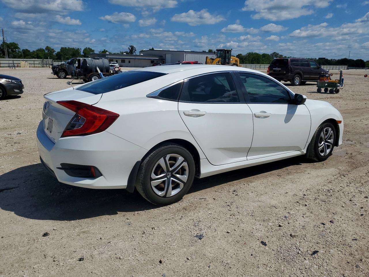 2016 Honda Civic VIN 19XFC2F52GE092357 COPART salvage auction — Front End, TX - SALVAGE VEHICLE TITLE, sold $2,400 on 2026-07-02 (photo 3)
