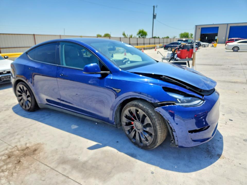 2023 Tesla VIN 7SAYGDEF6PF641185 COPART salvage auction — FRONT END, Tx - Salvage Vehicle Title, sold $11,100 on 2026-07-10 (photo 4)