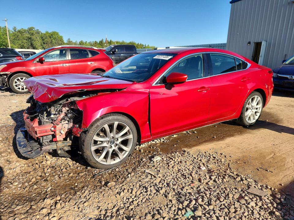 2015 Mazda 6 VIN JM1GJ1V52F1185094 COPART salvage auction — FRONT END, Wi - Junked Vehicle Bill Of Sale, sold $375 on 2026-07-13 (photo 1)