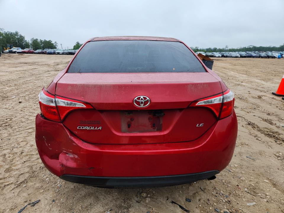 2016 Toyota Corolla VIN 5YFBURHE7GP546456 COPART salvage auction — REAR END, Fl - Cert Of Title Slvg Rebuildable, sold $2,500 on 2026-07-10 (photo 6)