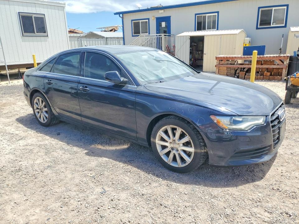 2013 Audi A6 VIN WAUGFBFC6DN127643 COPART salvage auction — REAR END, Hi - Certificate Of Salvage, sold $500 on 2026-08-24 (photo 4)