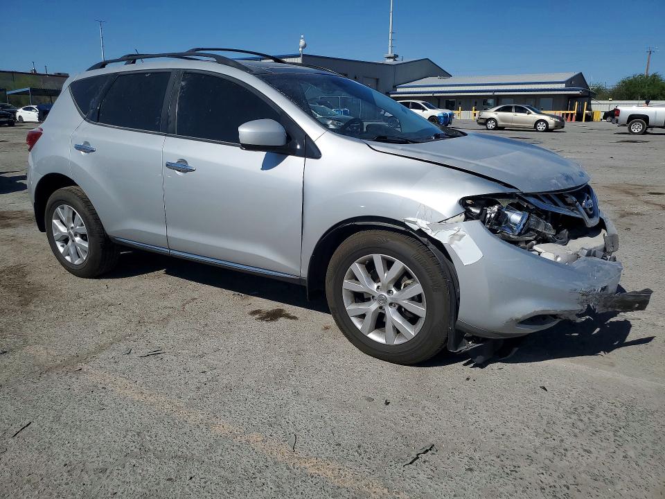 2014 Nissan Murano VIN JN8AZ1MW9EW503419 COPART salvage auction — FRONT END, NV - SALVAGE TITLE, sold $1,000 on 2026-07-16 (photo 4)