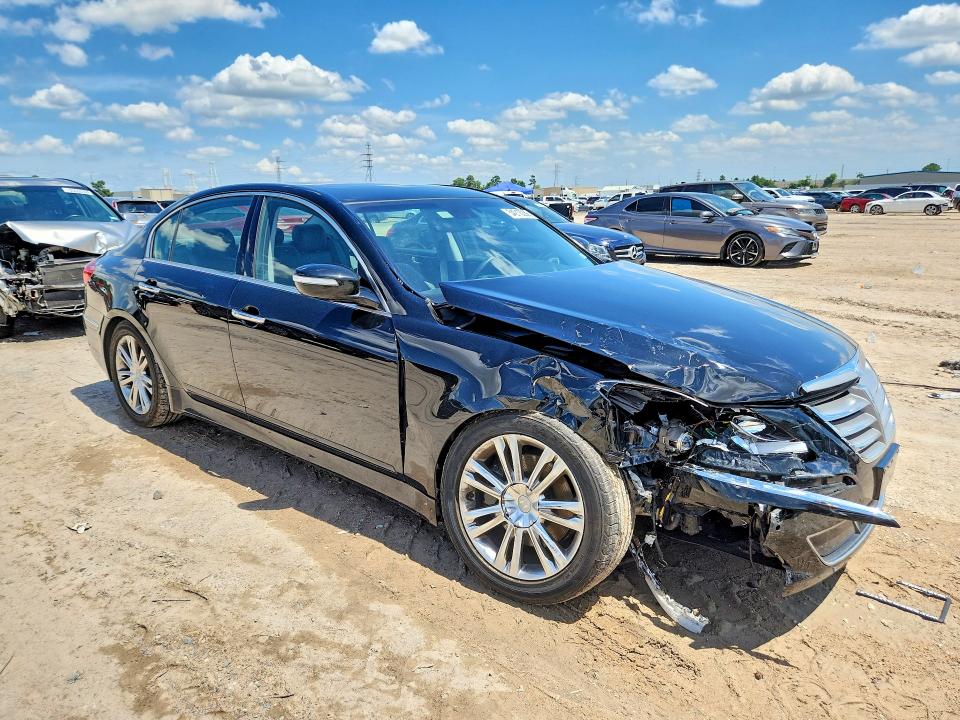 2013 Hyundai VIN KMHGC4DD7DU253790 COPART salvage auction — FRONT END, Tx - Salvage Vehicle Title, sold $1,000 on 2026-07-10 (photo 4)