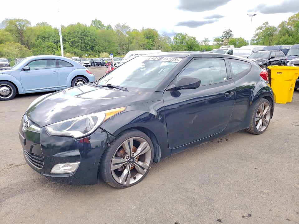 2013 Hyundai Veloster VIN KMHTC6AD3DU099190 COPART salvage auction — MINOR DENT/SCRATCHES, Ct - Certificate Of Title, sold $1,850 on 2026-07-31 (photo 1)