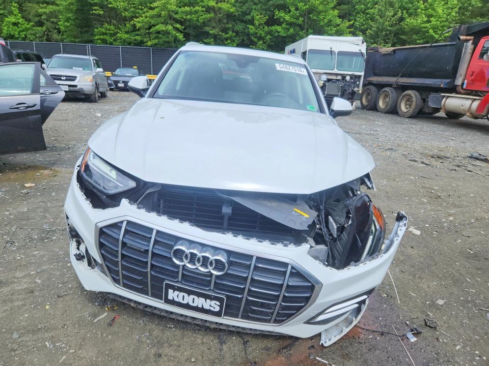 2021 Audi Q5 VIN WA1BAAFY0M2045002 COPART salvage auction — FRONT END, Salvage Title, sold $2,600 on 2026-07-24 (photo 5)