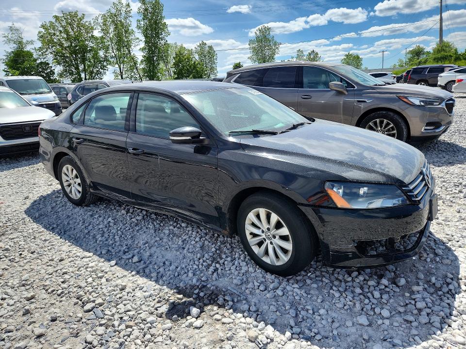 2013 Volkswagen Passat VIN 1VWAP7A37DC088175 COPART salvage auction — SIDE, MI - CERTIFICATE OF TITLE, sold $725 on 2026-07-09 (photo 4)