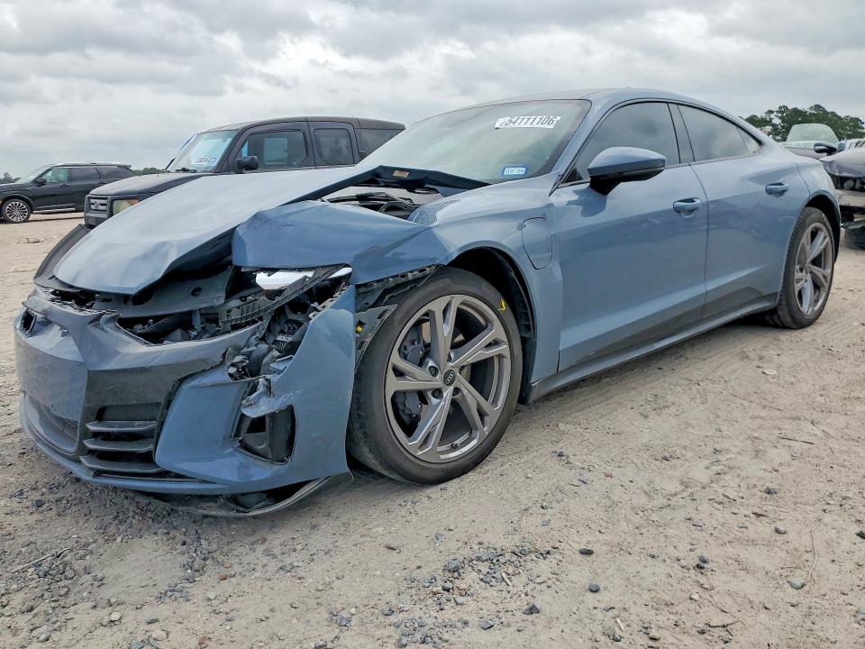 2024 Audi E-tron gt VIN WAUFJBFW9R7001485 COPART salvage auction — FRONT END, Tx - Salvage Vehicle Title, sold $22,300 on 2026-07-10 (photo 1)