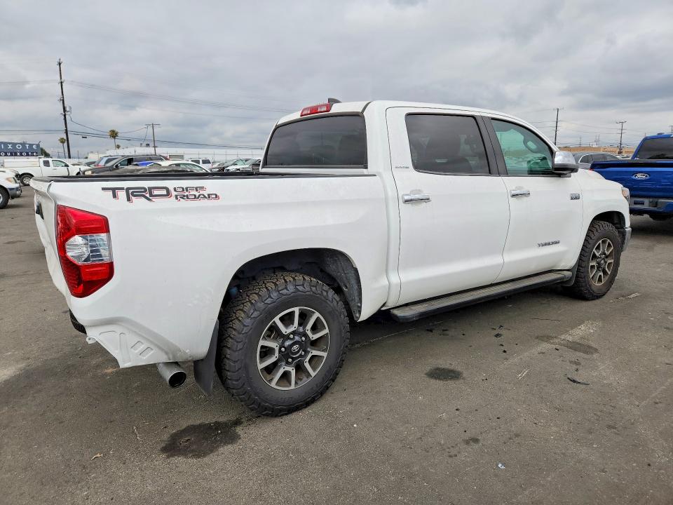 2020 Toyota Tundra VIN 5TFFY5F16LX261838 COPART salvage auction — REAR END, Ca - Salvage Certificate, sold $21,000 on 2026-07-08 (photo 3)