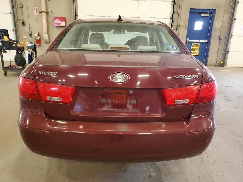 2009 Hyundai Sonata VIN 5NPET46C29H435298 COPART salvage auction — FRONT END, Id - Salvage Certificate Of Title, sold $500 on 2026-07-02 (photo 6)