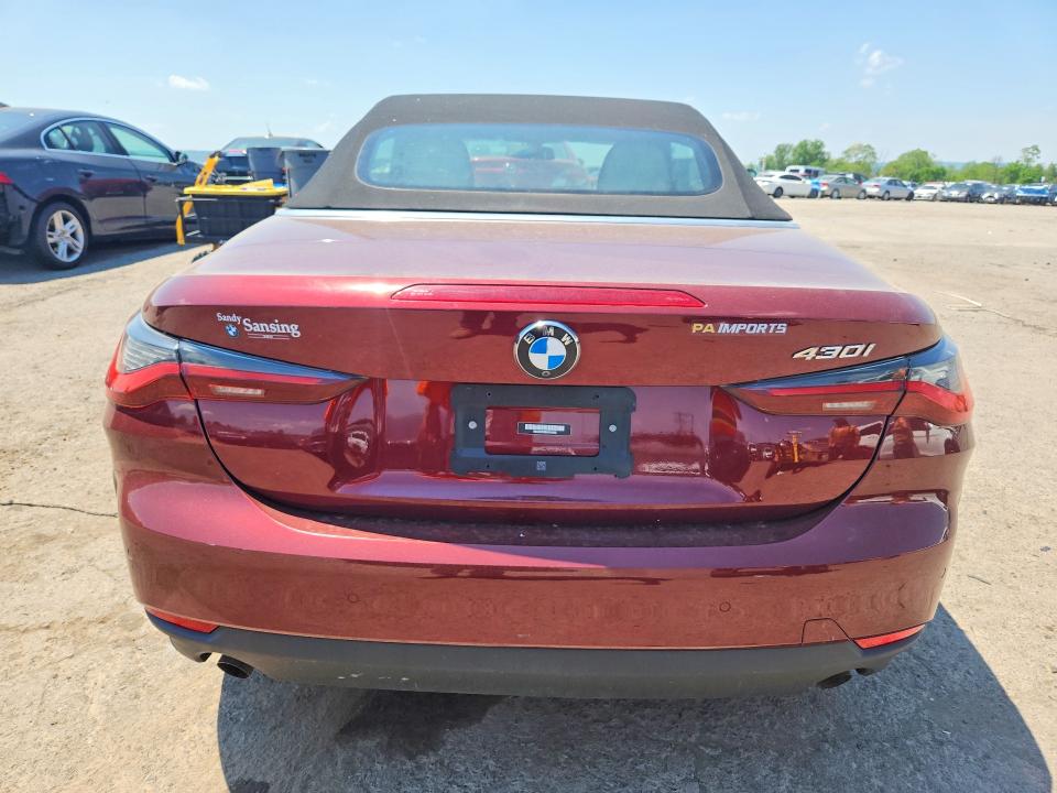 2022 BMW 4 series VIN WBA23AT08NCK16652 COPART salvage auction — FRONT END, PA - CERT OF TITLE, sold $6,100 on 2026-07-24 (photo 6)