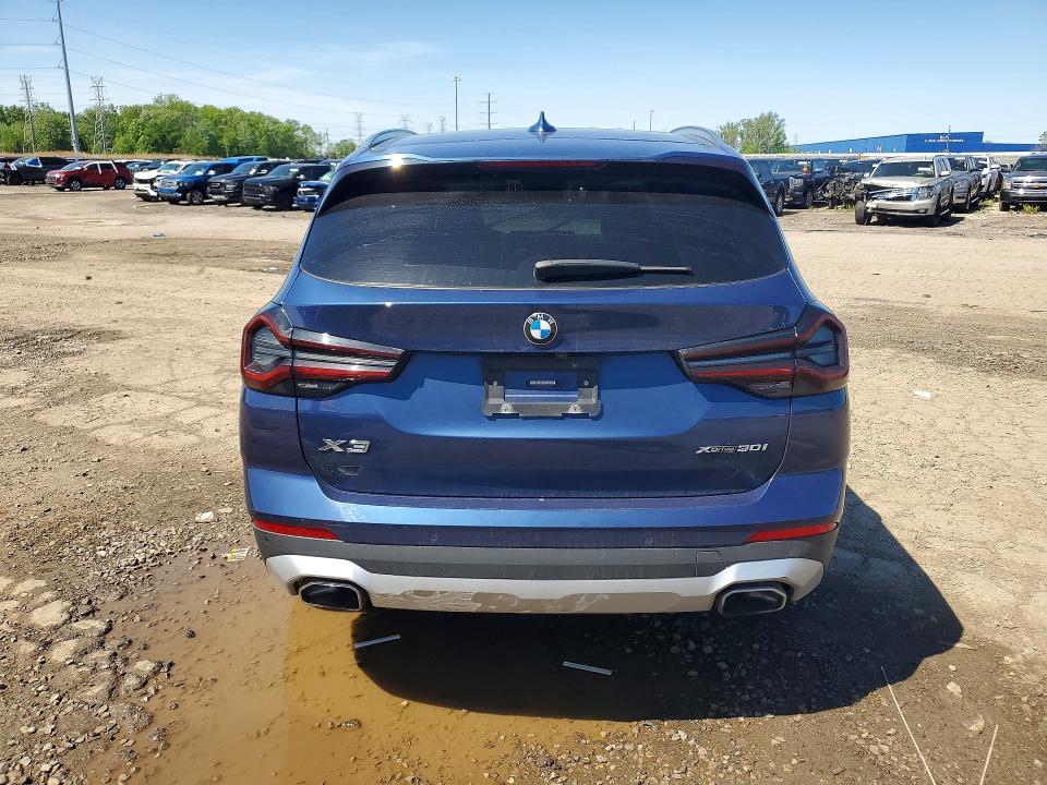 2022 BMW X3 VIN 5UX53DP00N9N40198 COPART salvage auction — FRONT END, Mi - Certificate Of Title, sold $17,600 on 2026-07-17 (photo 6)