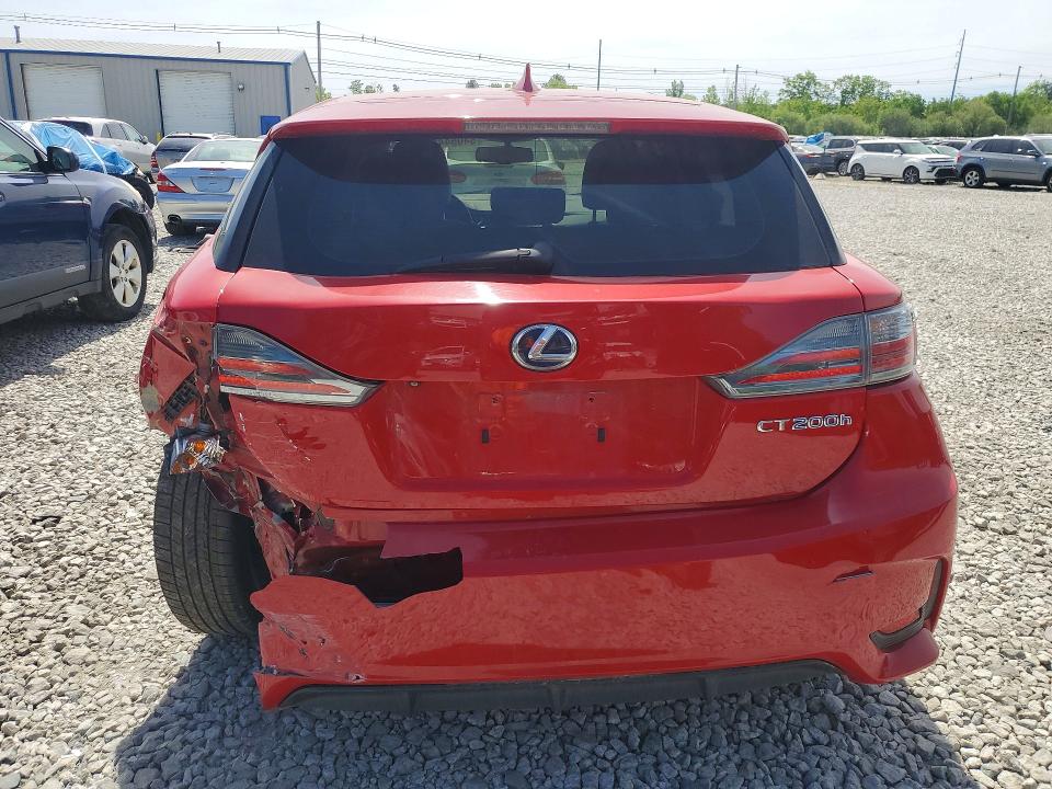 2014 Lexus Ct VIN JTHKD5BH7E2191004 COPART salvage auction — REAR END, Ma - Cert Of Title-Reconstrctd Coll, sold $2,700 on 2026-07-16 (photo 6)