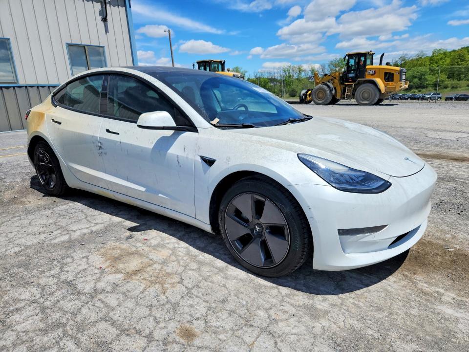 2021 Tesla Model 3 VIN 5YJ3E1EA3MF857894 COPART salvage auction — BURN, Fl - Certificate Of Destruction, sold $5,900 on 2026-07-02 (photo 4)