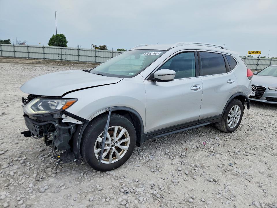 2017 Nissan Rogue VIN KNMAT2MT0HP597696 COPART salvage auction — FRONT END, Il - Salvage Certificate, sold $2,200 on 2026-07-20 (photo 1)