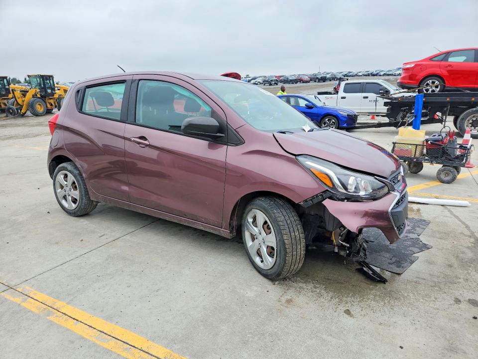 2021 Chevrolet Spark VIN KL8CB6SA8MC714875 COPART salvage auction — FRONT END, IN - CERT OF TITLE-SALVAGE TITLE, sold $400 on 2026-07-09 (photo 4)
