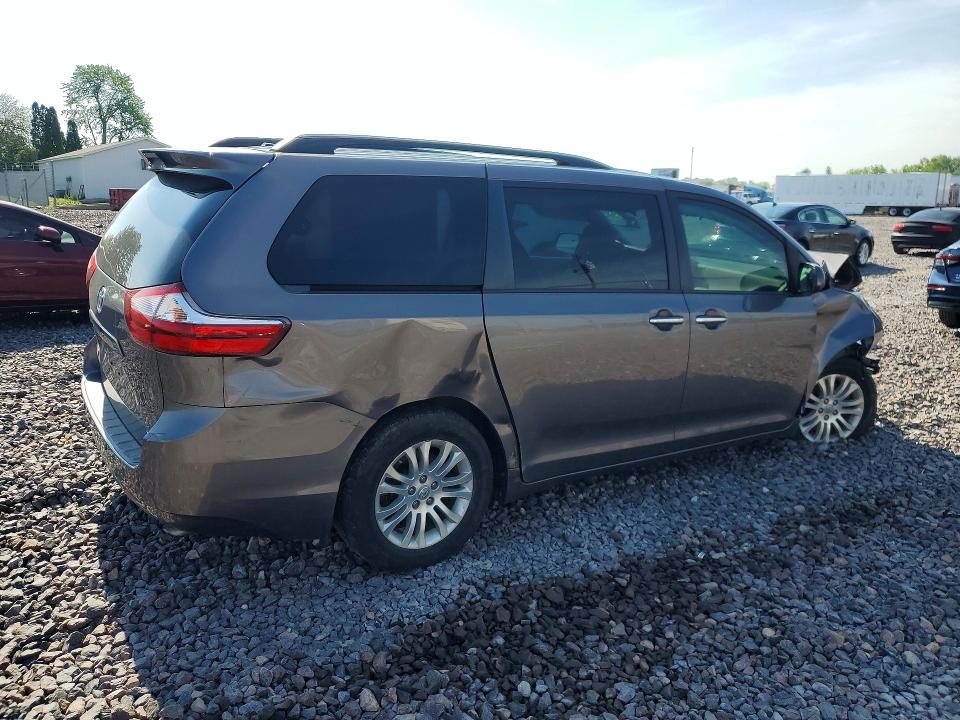 2017 Toyota VIN 5TDYZ3DC5HS804141 COPART salvage auction — FRONT END, In - Cert Of Title-Salvage Title, sold $2,100 on 2026-07-14 (photo 3)
