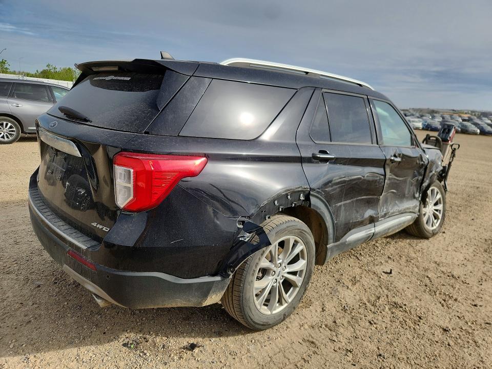 2021 Ford Explorer VIN 1FMSK8FH1MGB62033 COPART salvage auction — SIDE, Ab - Bos - Salvage, sold $5,800 on 2026-07-09 (photo 3)