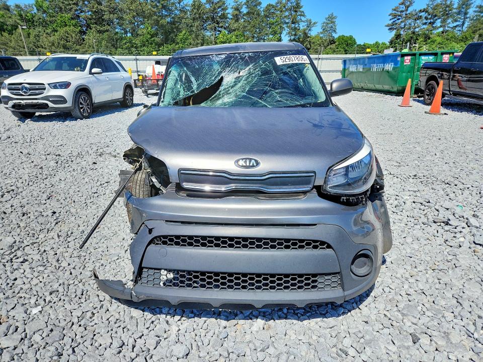 2019 Kia Soul VIN KNDJN2A29K7020100 COPART salvage auction — FRONT END, Ga - Cert Of Title-Salvage, sold $375 on 2026-07-23 (photo 5)