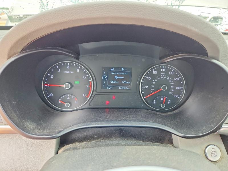 2016 Kia VIN 5XXGU4L36GG037868 COPART salvage auction — HAIL, Mo - Salvage Certificate Of Title, sold $1,200 on 2026-07-08 (photo 9)