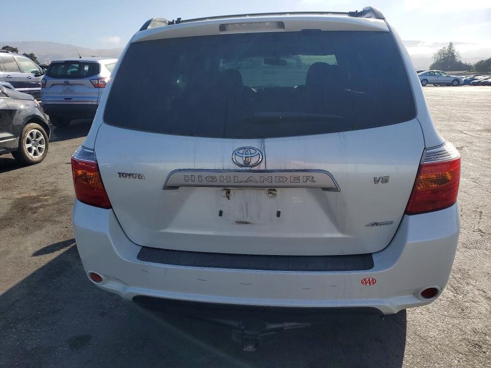 2009 Toyota Highlander VIN JTEES41A892125842 COPART salvage auction — REAR END, Ca - Salvage Certificate, sold $1,700 on 2026-07-02 (photo 6)