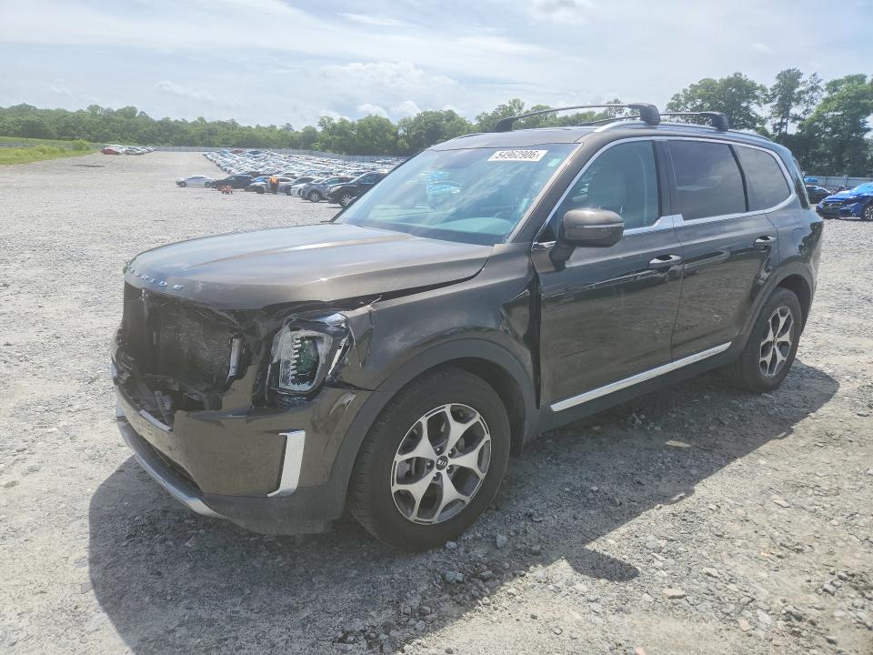 2021 Kia Telluride VIN 5XYP34HCXMG106211 COPART salvage auction — FRONT END, Ga - Cert Of Title-Salvage, sold $5,200 on 2026-07-09 (photo 1)