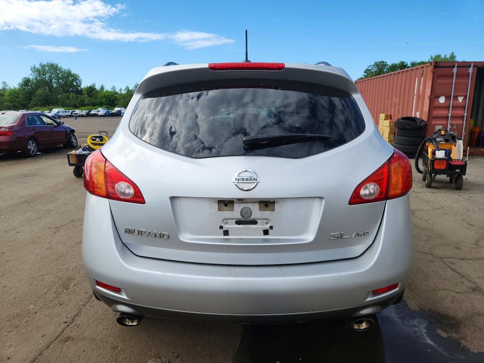 2009 Nissan Murano VIN JN8AZ18W99W210863 COPART salvage auction — SIDE, CT - CERT OF TITLE-SALVAGE, sold $475 on 2026-07-14 (photo 6)