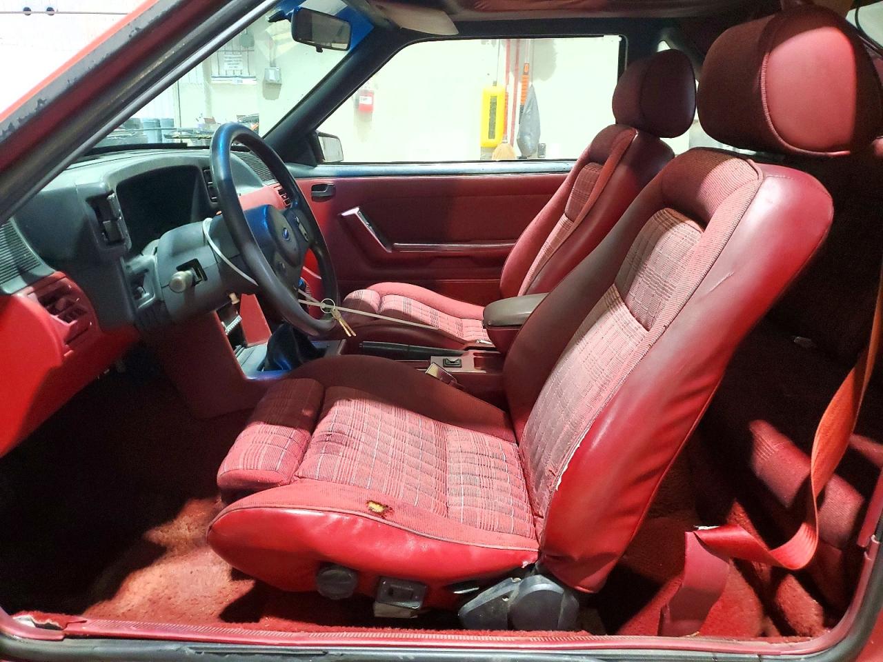 1987 Ford Mustang VIN 1FABP42EXHF211970 COPART salvage auction — Frame Damage, IN - CERT OF TITLE - REBUILT VEHICL, sold $2,200 on 2026-07-09 (photo 7)