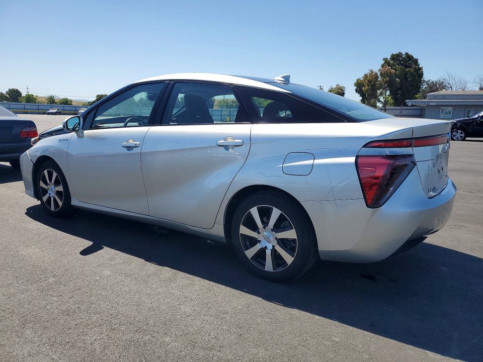 2017 Toyota Mirai VIN JTDBVRBD4HA003696 COPART salvage auction — VANDALISM, Ca - Salvage Certificate, sold $675 on 2026-07-13 (photo 2)