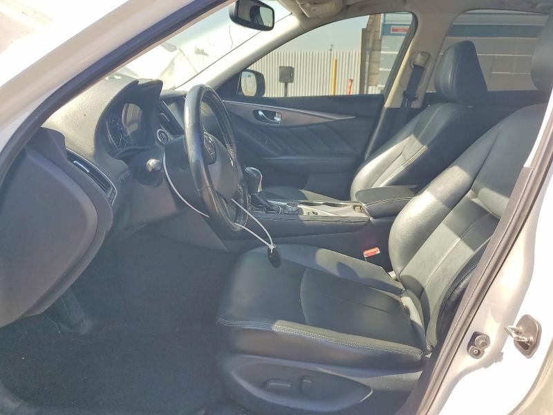 2015 Infiniti VIN JN1BV7AP3FM354050 COPART salvage auction — FRONT END, Ca - Salvage Certificate, sold $2,500 on 2026-07-24 (photo 7)