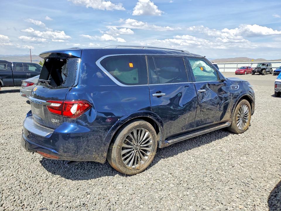2021 Infiniti Qx80 VIN JN8AZ2BE0M9270365 COPART salvage auction — ROLLOVER, Nv - Salvage Title, sold $3,650 on 2026-07-30 (photo 3)