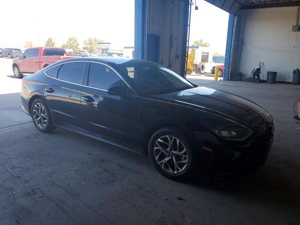 2021 Hyundai Sonata VIN KMHL64JA1MA155775 COPART salvage auction — REAR END, Tx - Salvage Vehicle Title, sold $3,700 on 2026-07-17 (photo 4)