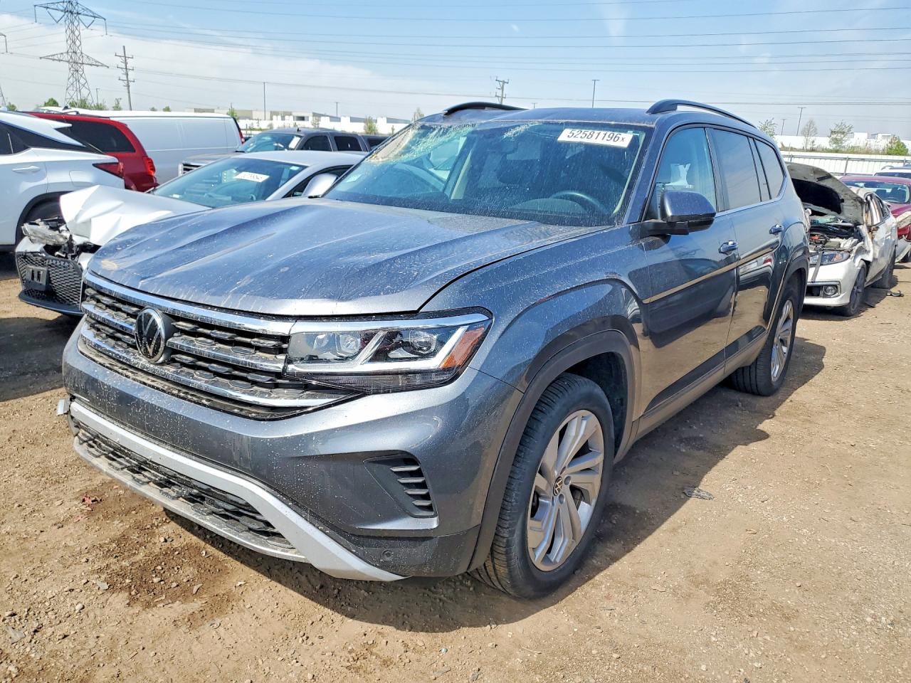 2021 Volkswagen Atlas VIN 1V2HP2CA5MC543863 COPART salvage auction — Top/Roof, IL - SALVAGE CERTIFICATE, sold $4,450 on 2026-06-30 (photo 1)