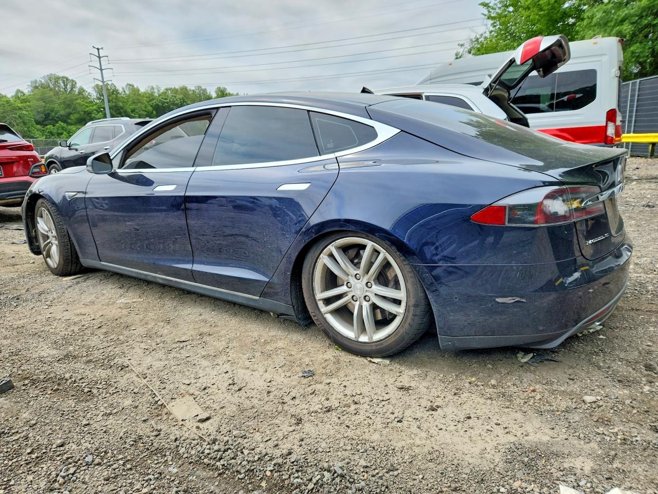 2015 Tesla Model S VIN 5YJSA1H22FFP74892 COPART salvage auction — Front End, VA - CERTIFICATE OF TITLE, sold $3,250 on 2026-07-01 (photo 2)