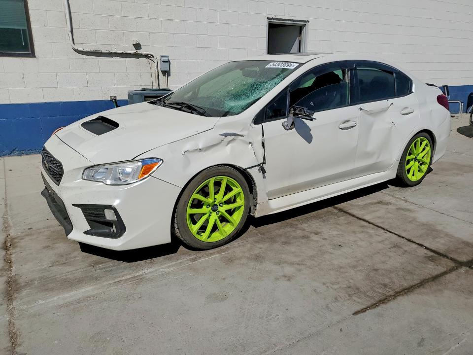 2018 Subaru Wrx VIN JF1VA1C66J9838495 COPART salvage auction — FRONT END, Ut - Salvage Certificate, sold $3,300 on 2026-07-13 (photo 1)