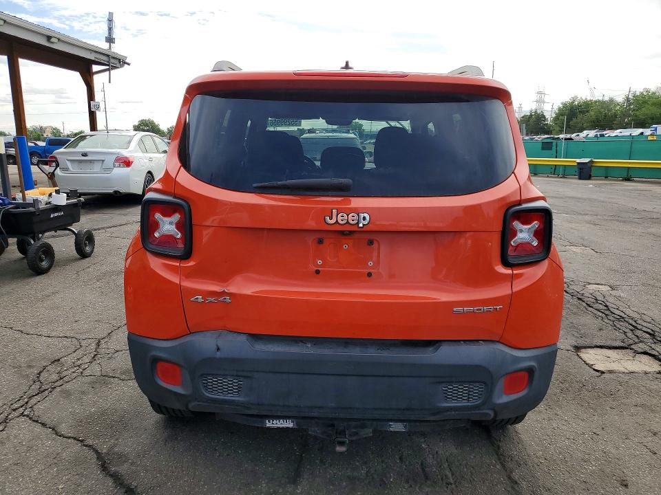 2016 Jeep Renegade VIN ZACCJBAT7GPE23340 COPART salvage auction — FRONT END, Co - Public - Salvage Title, sold $1,150 on 2026-07-07 (photo 6)