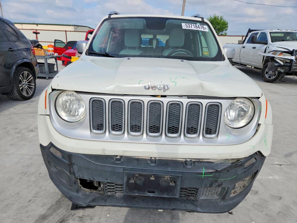 2017 Jeep Renegade VIN ZACCJADB1HPF30298 COPART salvage auction — FRONT END, TX - CERTIFICATE OF TITLE, sold $2,600 on 2026-07-17 (photo 5)