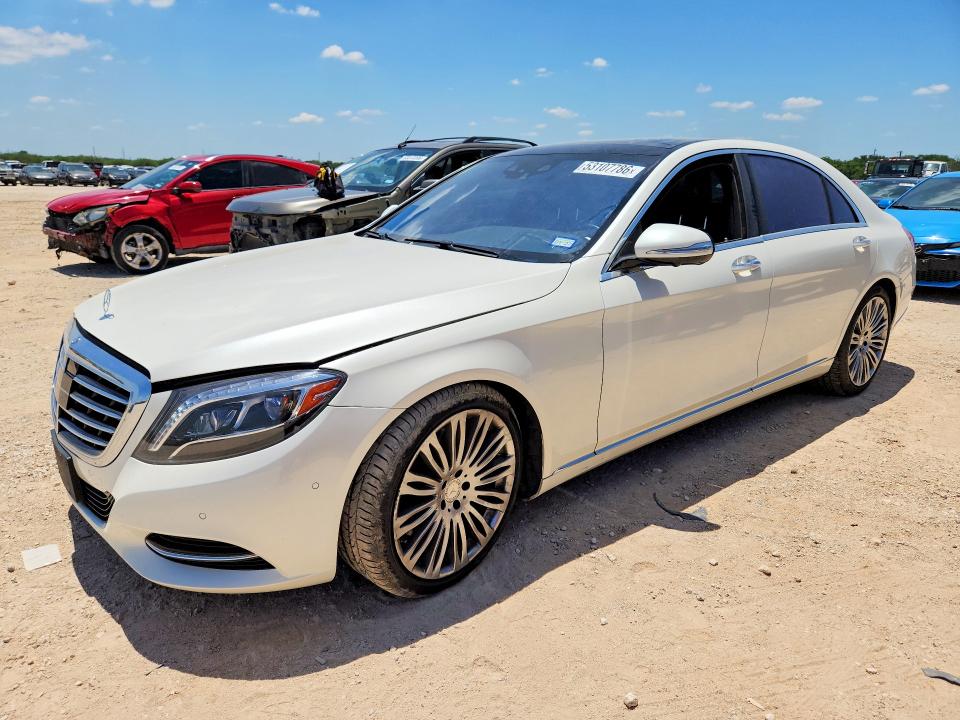 2016 Mercedes-benz S-klasse VIN WDDUG8CB4GA228523 COPART salvage auction — FRONT END, Tx - Salvage Vehicle Title, sold $13,500 on 2026-07-16 (photo 1)
