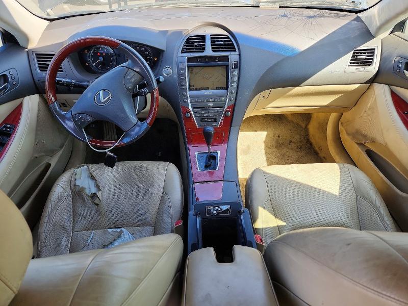 2009 Lexus ES VIN JTHBJ46G592307634 COPART salvage auction — VANDALISM, Ca - Salvage Certificate, sold $400 on 2026-07-13 (photo 8)